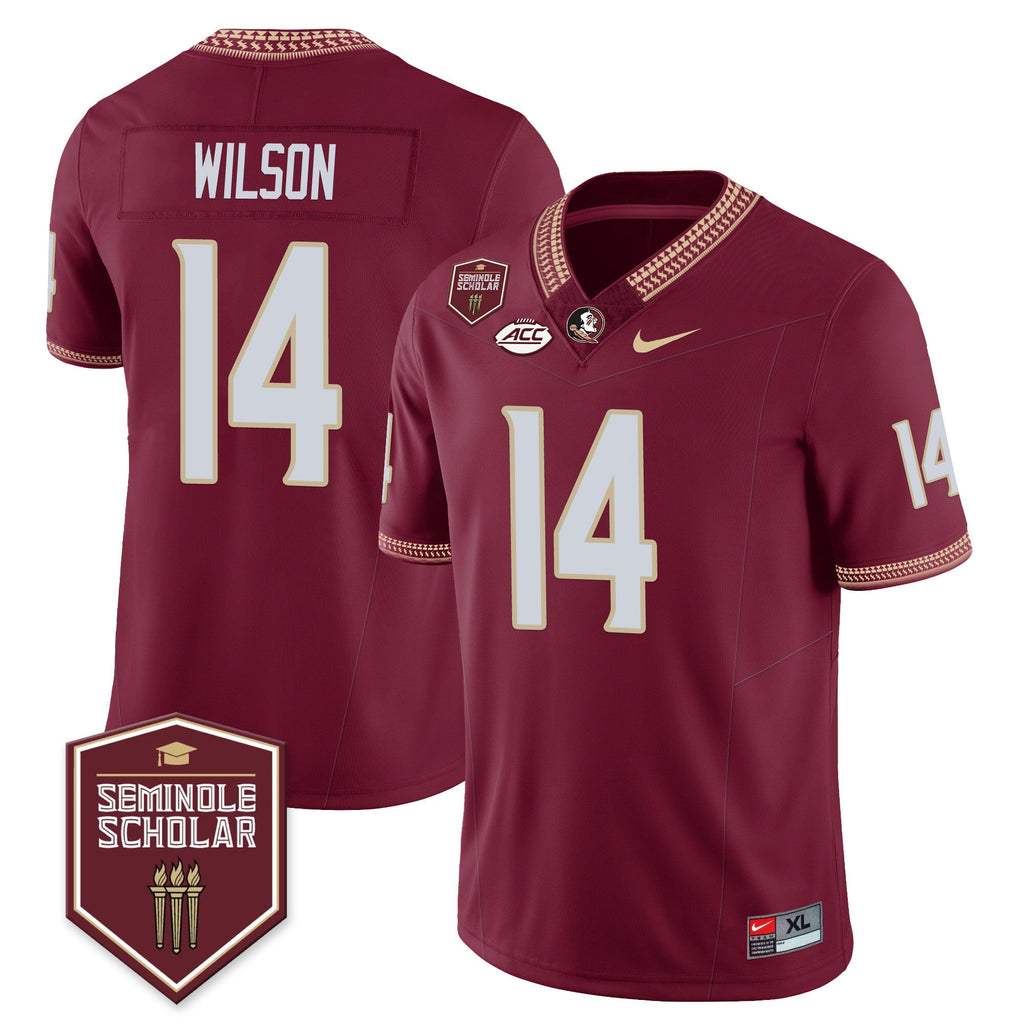 Men’s Florida State Seminoles Football Vapor Jersey – All Stitched