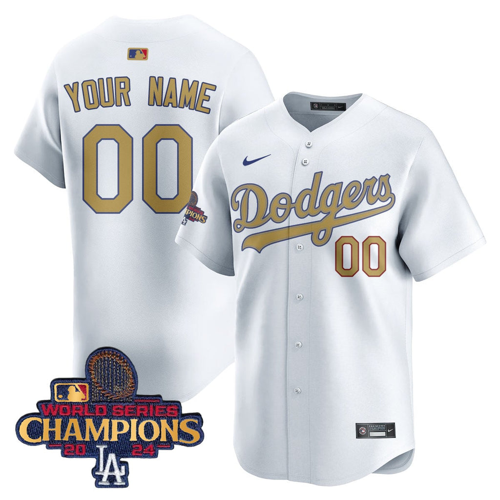 Custom Gender/Name Los Angeles Dodgers Gold 2025 Jersey - All Stitched
