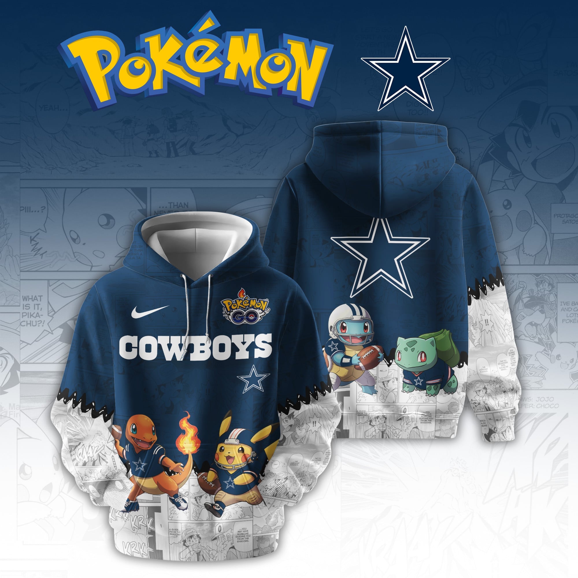 .DAL Cowboys Special Pokemon Limited Edition Hoodie