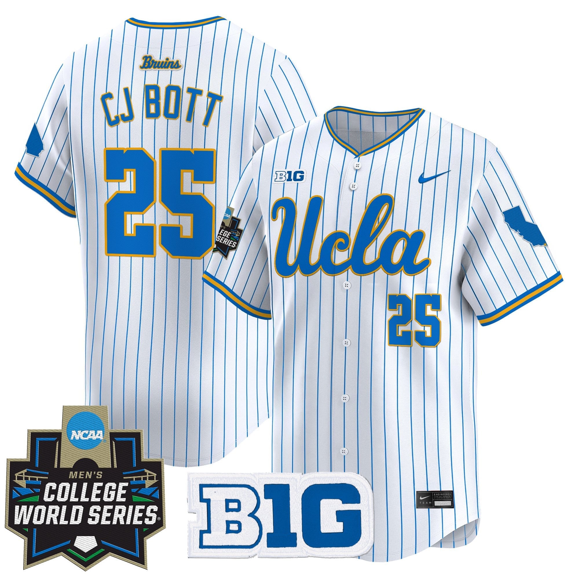 Youth's UCLA Bruins 2025 World Series Vapor Premier Limited Jersey - All Stitched