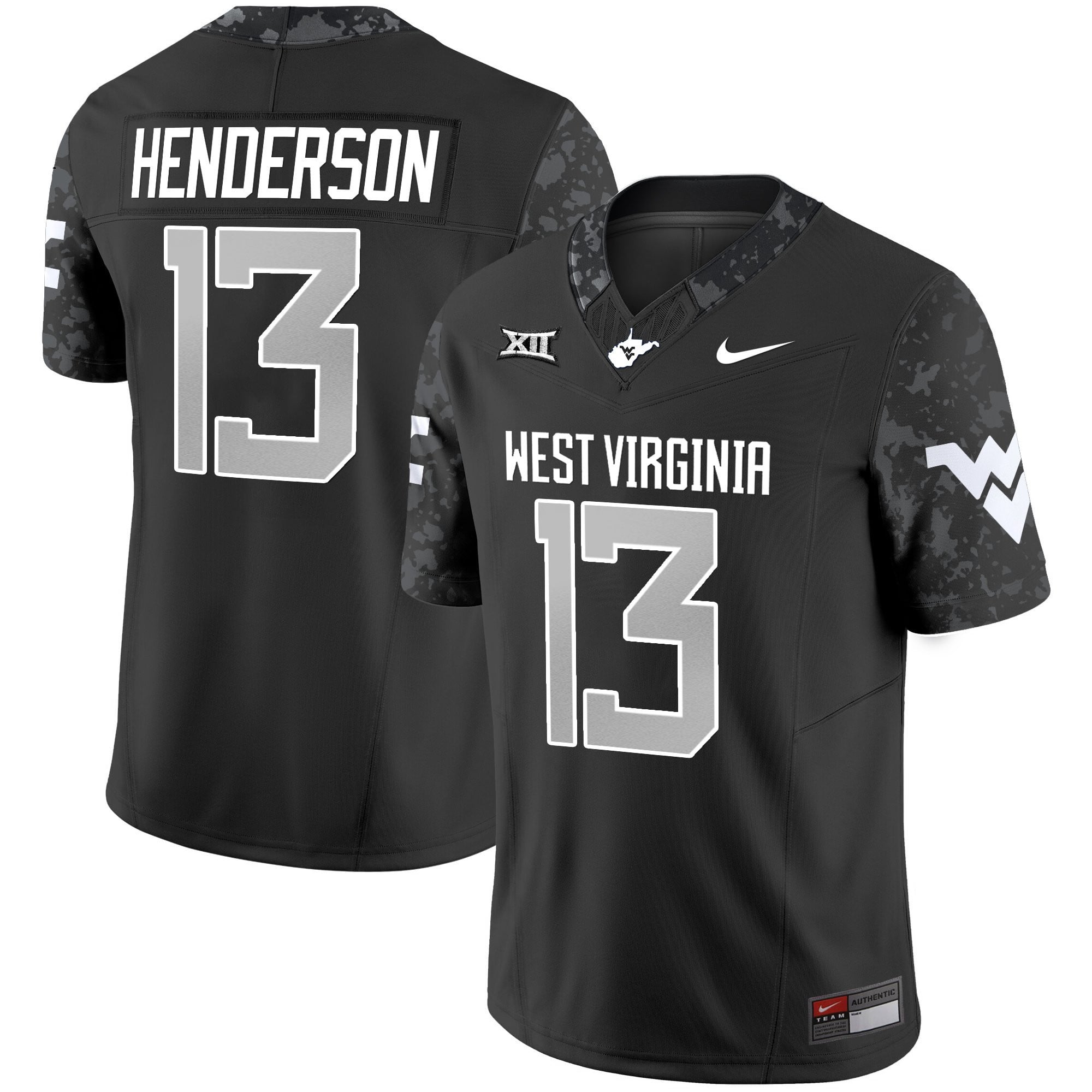 Men's West Virginia Mountaineers 2025 Coal Rush Vapor Limited Jersey - All Stitched